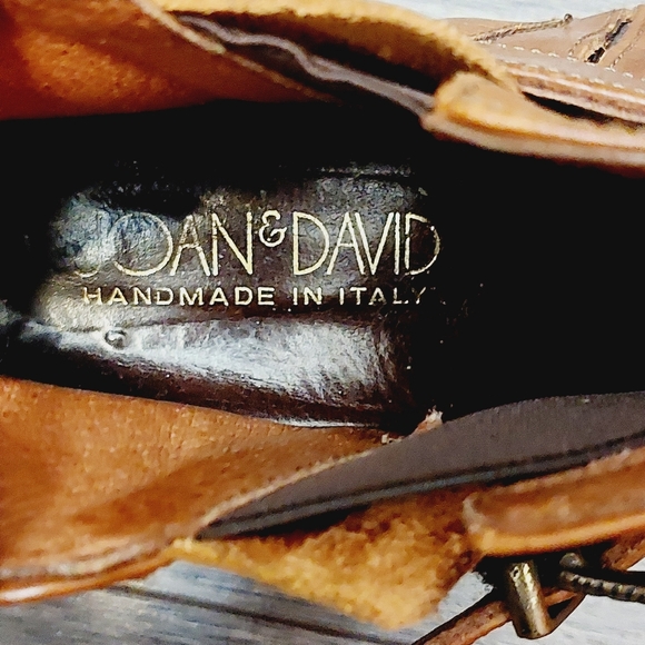SZ 10/EU 41 Joan & David brown leather boots Shoe stamped Size 42. - Picture 5 of 8